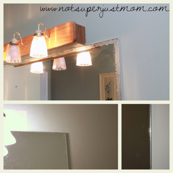 How to Mosaic Tile a Mirror DIY 3, from Not Super Just Mom