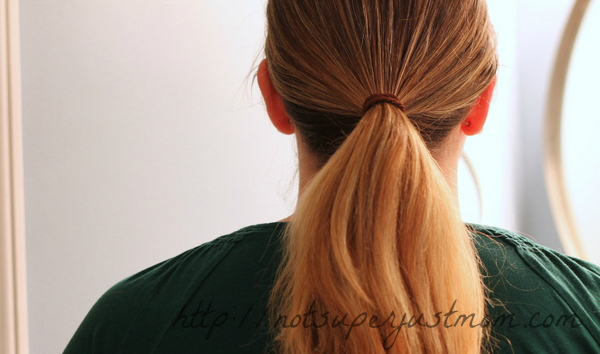 low tucked bun everyday hairstyle