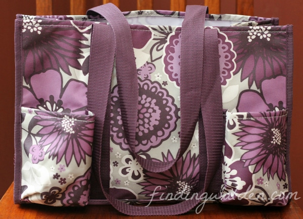 Thirty-one Gifts Organizing Utitlity Tote, Plum Awesome Blossom