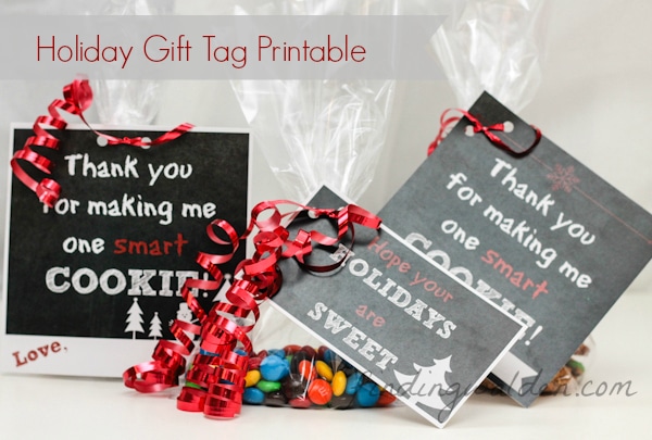 FREE Holiday Gift Tag Printable for Cookies and Treats