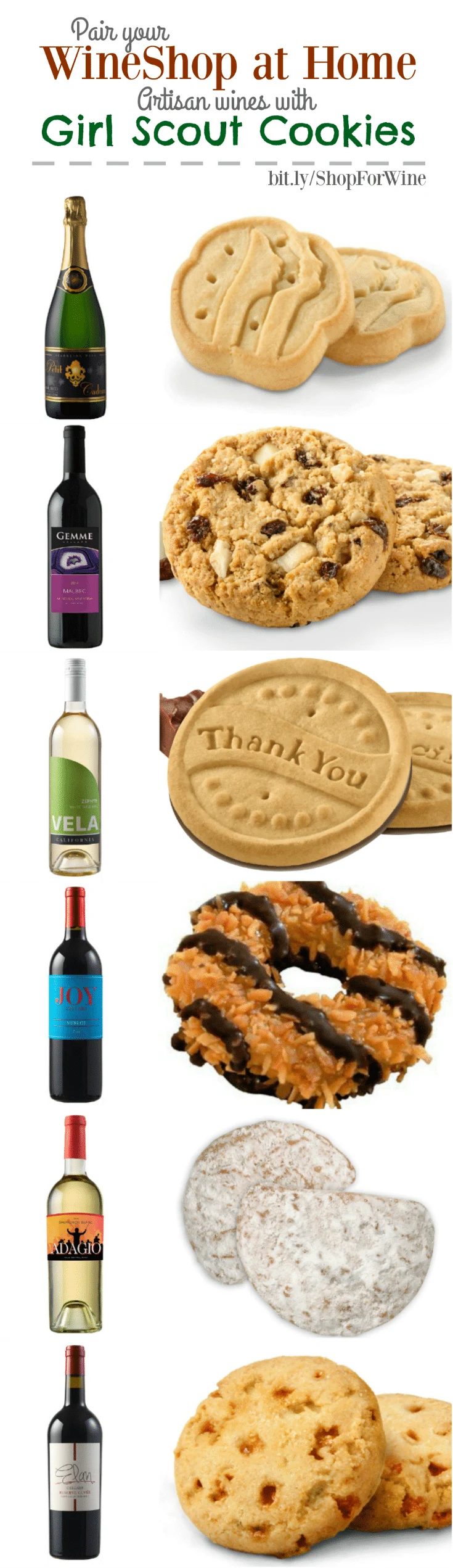 WineShop at Home Wine and Girl Scout Cookies